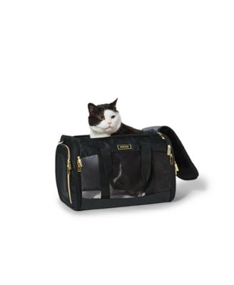 Soft Sided Multi-Entry Collapsible Travel Medium Pet Carrier Duffel With Removable Lining