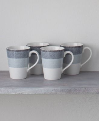 Colorscapes Layers 4 Piece Mug Set, 12 oz