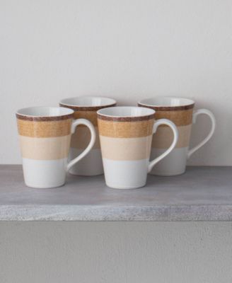 Colorscapes Desert Layers 4 Piece Mug Set, 12 oz