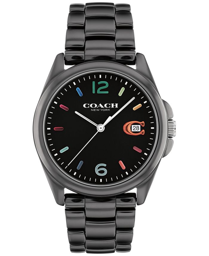 Black coach watch women's sales