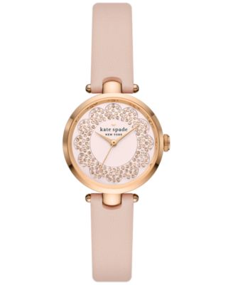 kate spade new york - Women's Holland Pink Leather Strap Watch 28mm