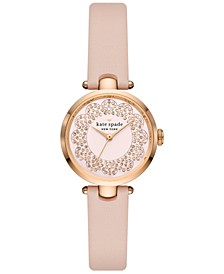 Women's Holland Pink Leather Strap Watch 28mm