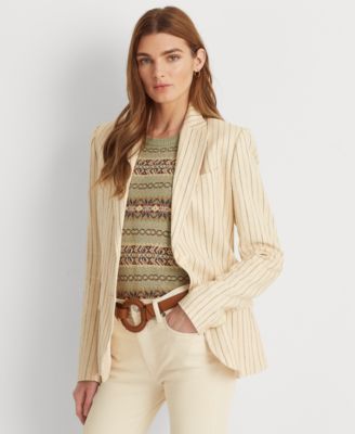 macy's ralph lauren linen jacket