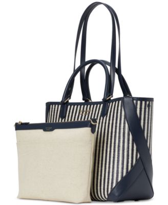 kate spade new york Buddie Striped Straw Small Tote