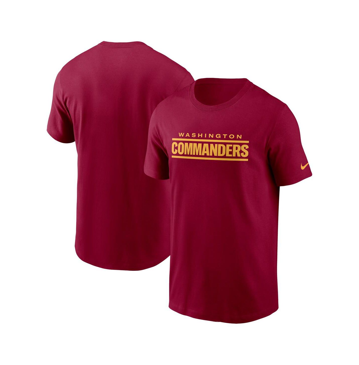 Мужская футболка Nike Burgundy Washington Commanders Wordmark — фото 2