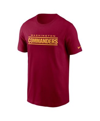 Men's Burgundy Washington Commanders Wordmark T-shirt