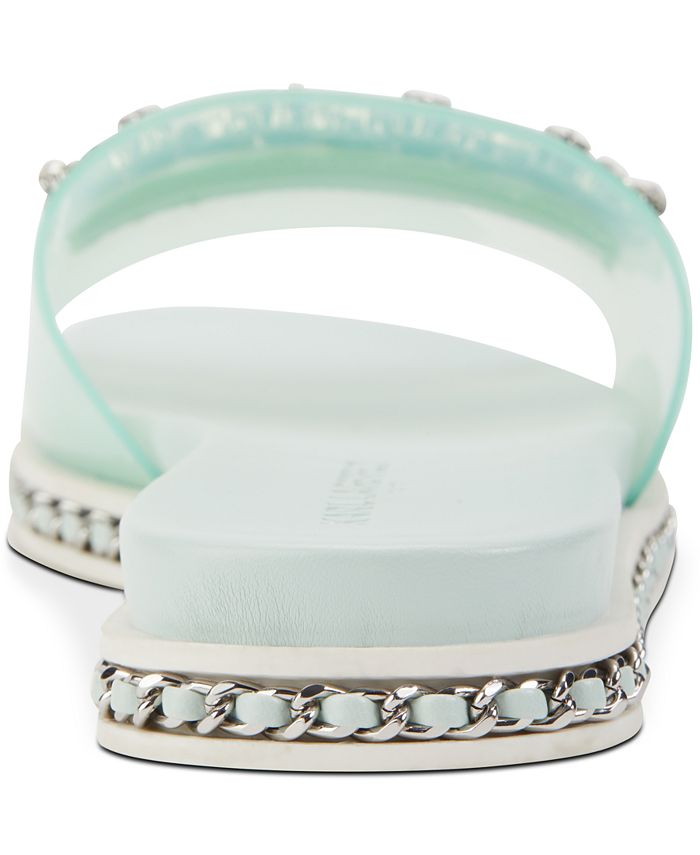 Karl Lagerfeld Paris Women's Bijou Embellished Slide Sandals & Reviews