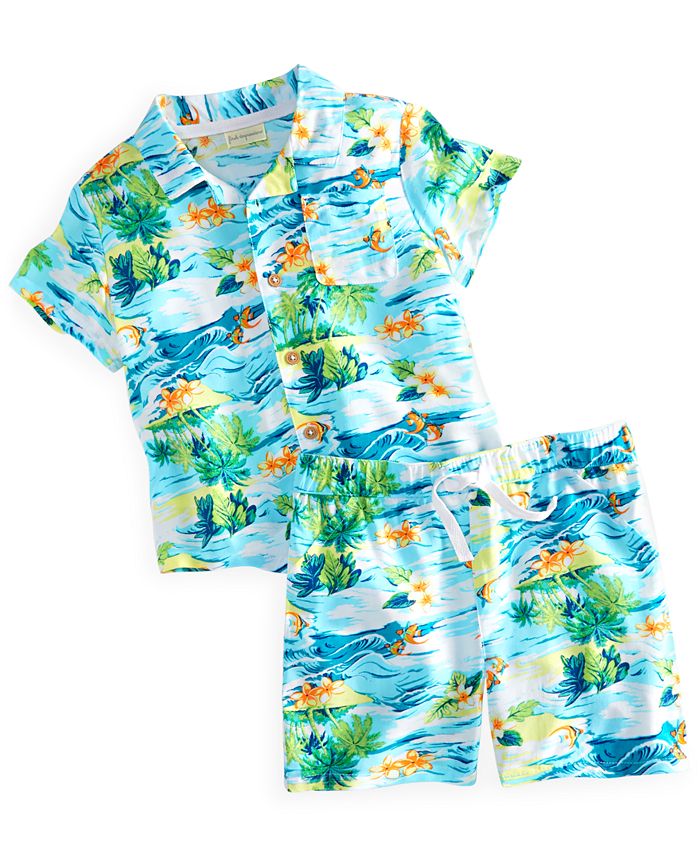 First Impressions Toddler & Baby Boys or Girls Tropical-Print Shirt ...