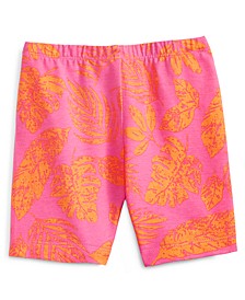 Toddler Girls Palm-Print Bike Shorts, Created for Macy's 