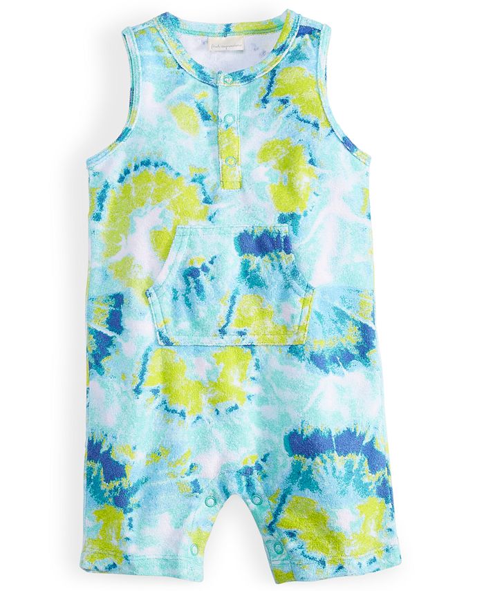 First Impressions Baby Boys Tie Dye Terrycloth Romper, Created for Macy's Macy's