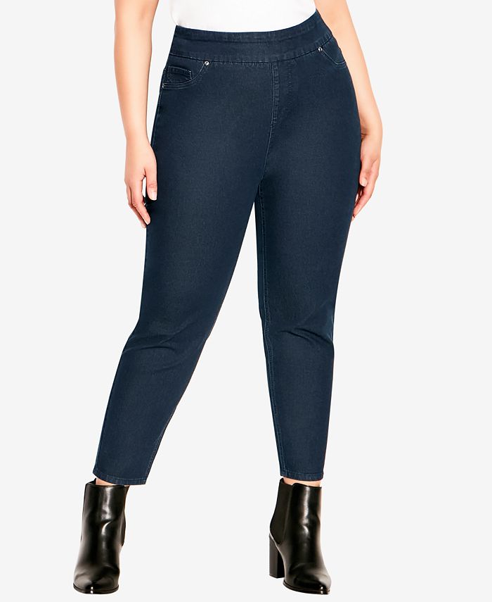 Avenue pull on jeans top
