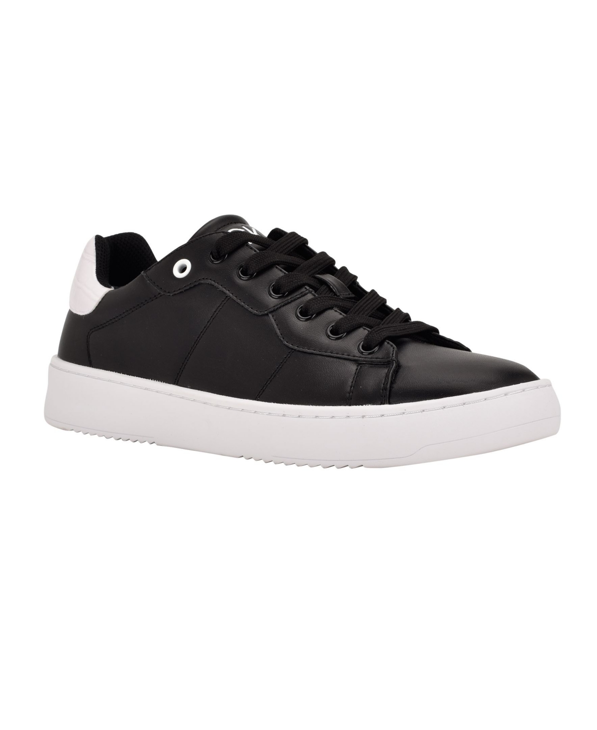 Shop Calvin Klein Men's Lucio Casual Lace Up Sneakers In Black,white Croc