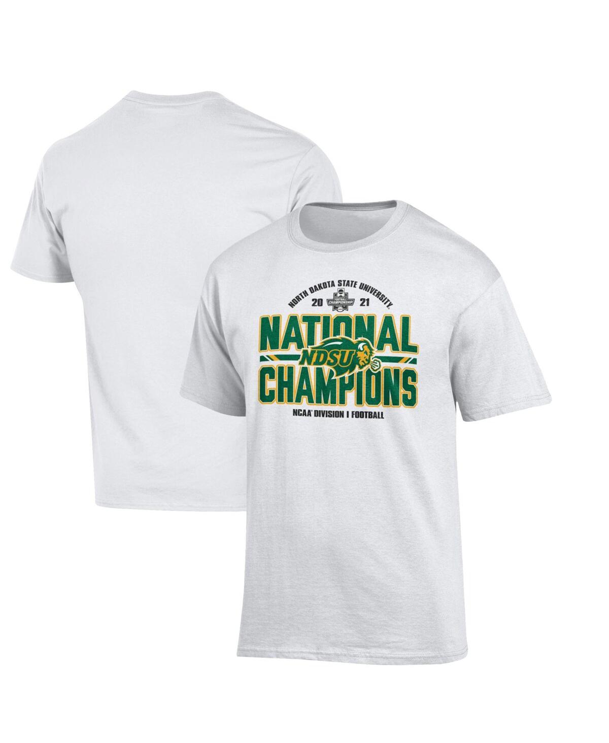 Men's ChampionNdsu Bison 2021 Fcs Football National Champions Locker Room T-shirt - White