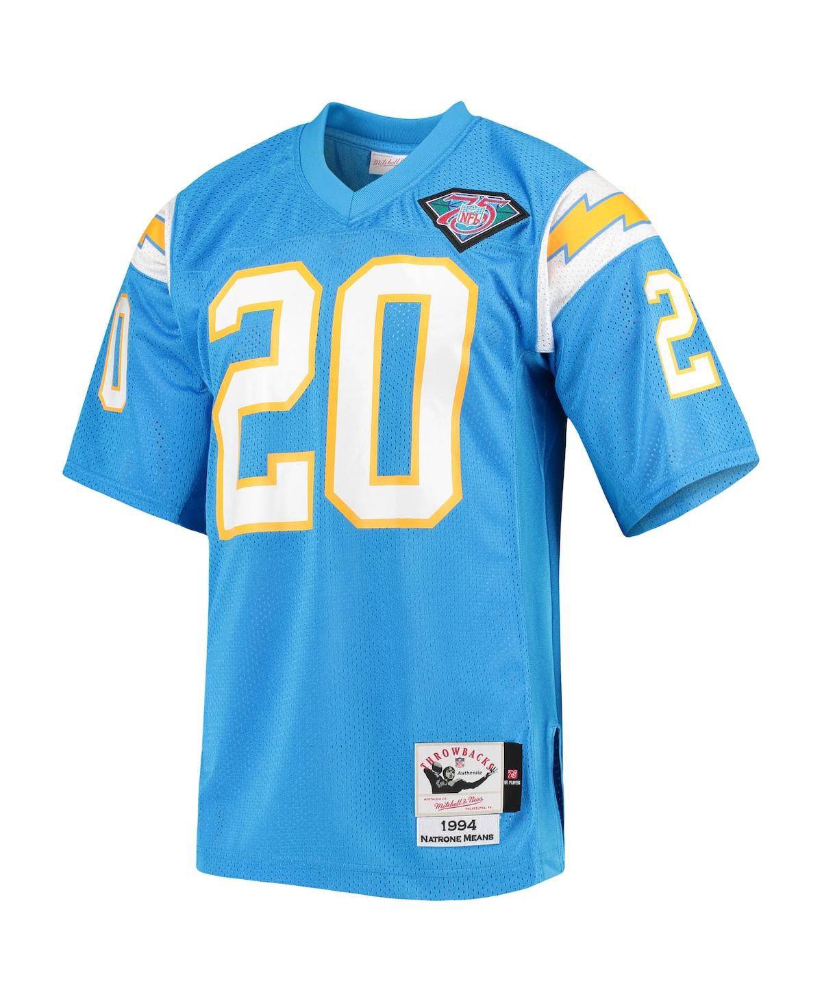 Men's Mitchell & Ness Natrone MeansLos Angeles Chargers Authentic Retired Player Jersey - Powder Blue