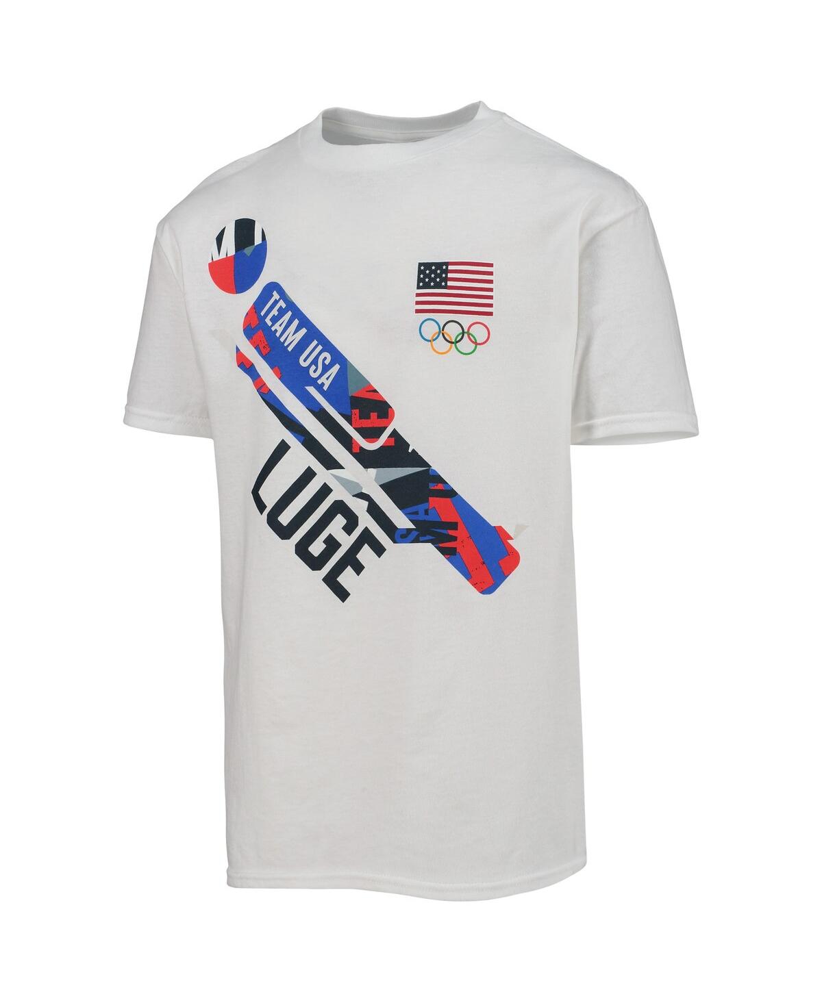 Big BoysTeam Usa Luge Scattered Swatch T-shirt - White