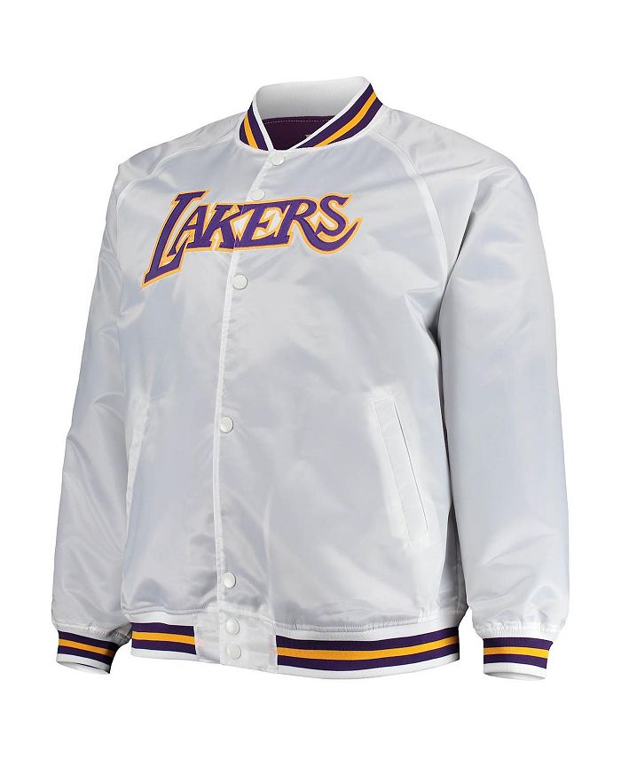 Mitchell & Ness Men's White Los Angeles Lakers Big and Tall Hardwood ...