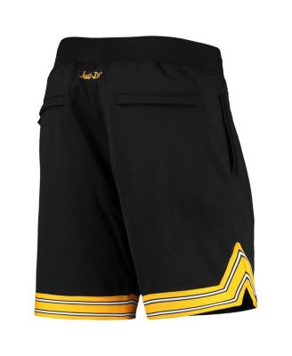 Men's Black Pittsburgh Steelers Just Don Gold Rush Shorts