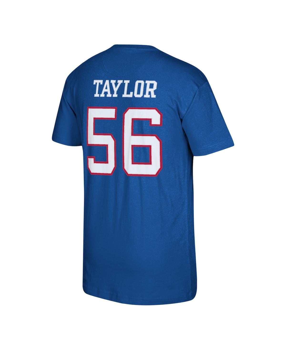 Men's Mitchell & Ness Lawrence TaylorNew York Giants Retired Player Logo Name and Number T-shirt - Royal