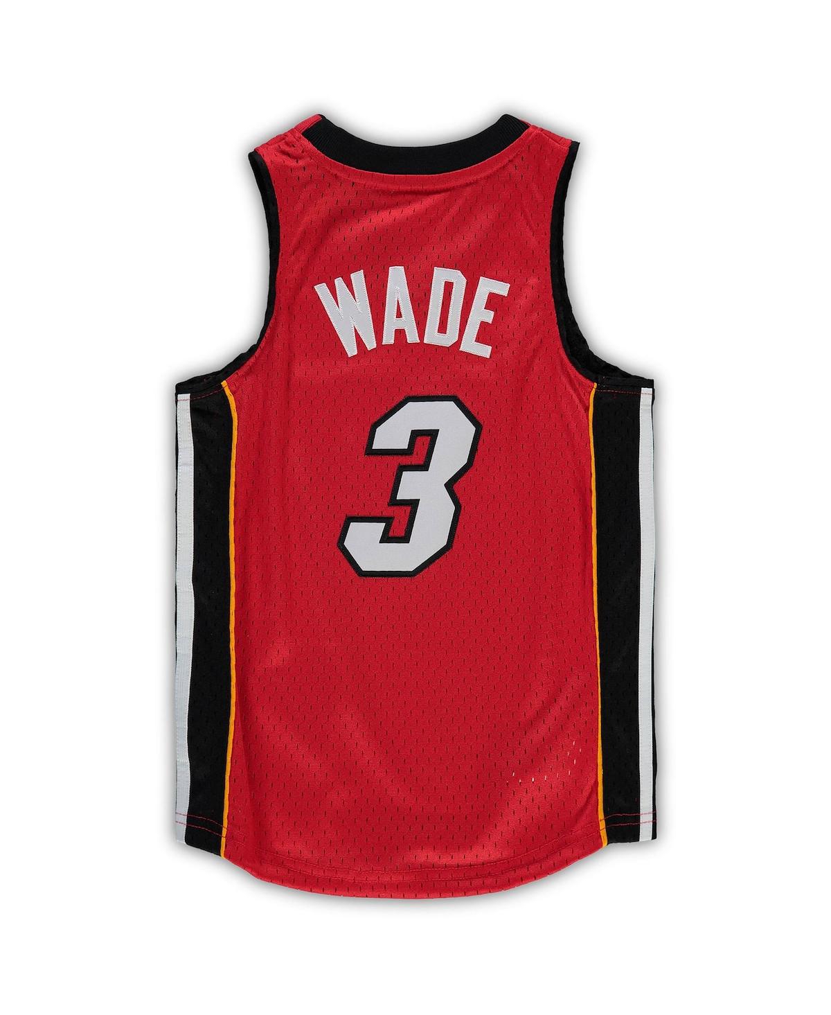 Preschool Unisex Mitchell & Ness Dwyane WadeMiami Heat 2005-06 Hardwood Classics Player Jersey - Red