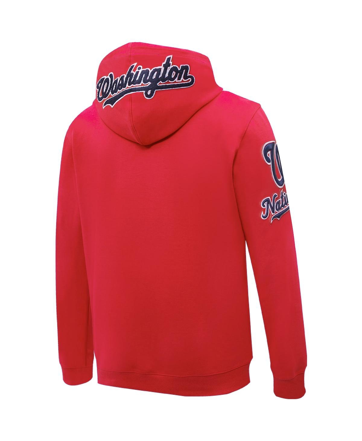 Shop Pro Standard Men's Red Washington Nationals  Logo Pullover Hoodie