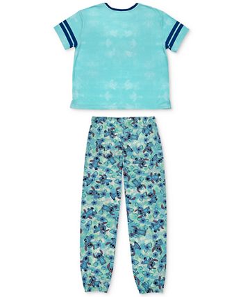 Disney Stitch {S} 'Need More Space' Blue Sweatpants/Pajama Pants