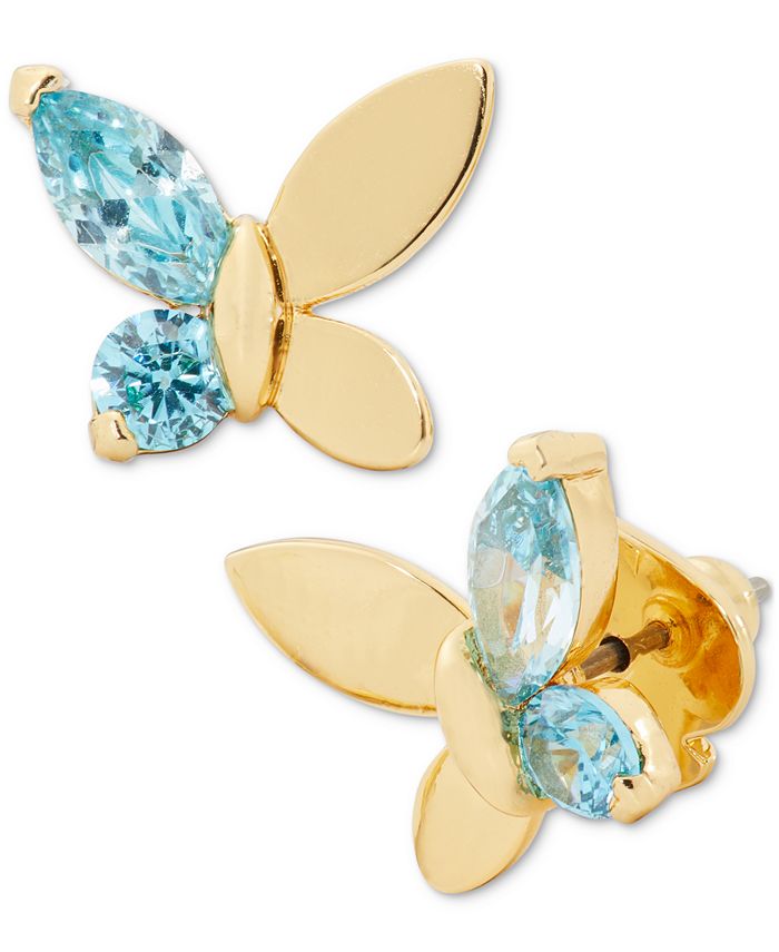 kate spade new york GoldTone Cubic Zirconia Butterfly Stud Earrings