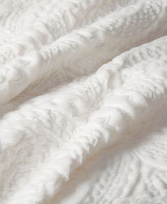 Arya Embroidered Medallion Faux Fur 3-Pc. Duvet Cover Set, Full/Queen