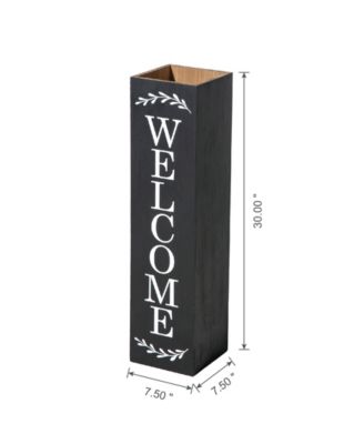 30" Double Sided Solid Boxed 'Welcome to our PORCH' Porch Sign