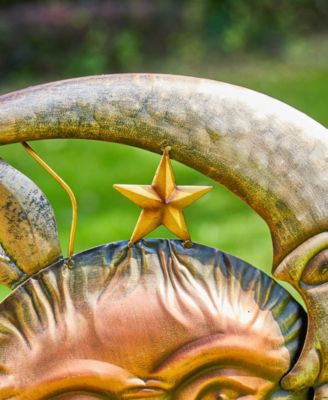 36.25" Sun and Moon Yard Stake or Wall Decor