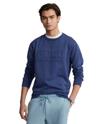 Mens Double Knit Logo Print Sweatshirt