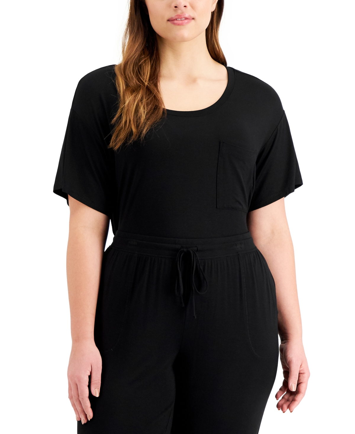 Alfani Plus Size Essentials Pajama T-Shirt, Created for Macy's