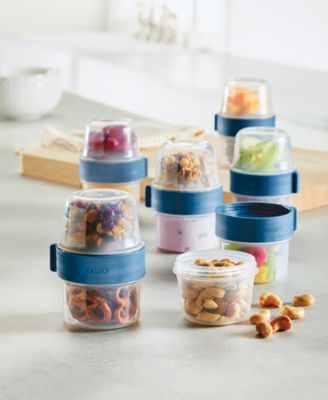 Easy Essentials Twist Two Way Food Storage Container Set, 12-Piece, Clear