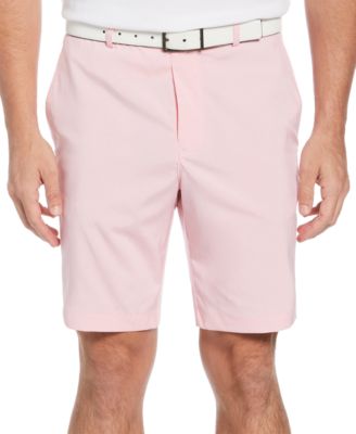 Flat-front Heathered Golf Shorts 