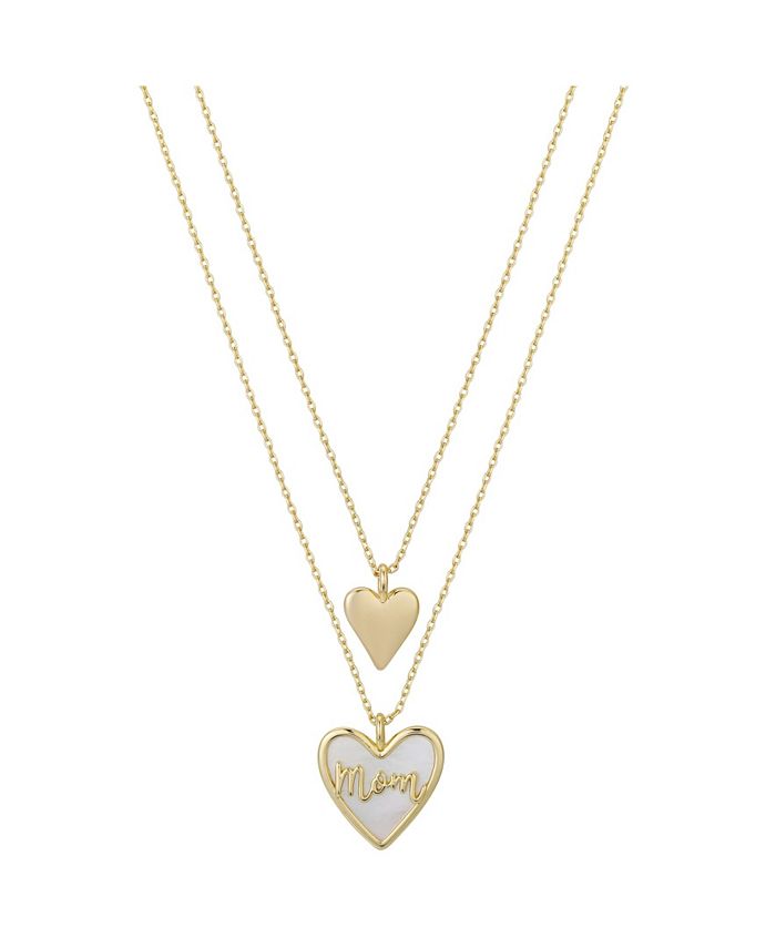 Unwritten Mini Heart and Mama Heart Pendant Necklace Set, 2 Pieces - Macy's