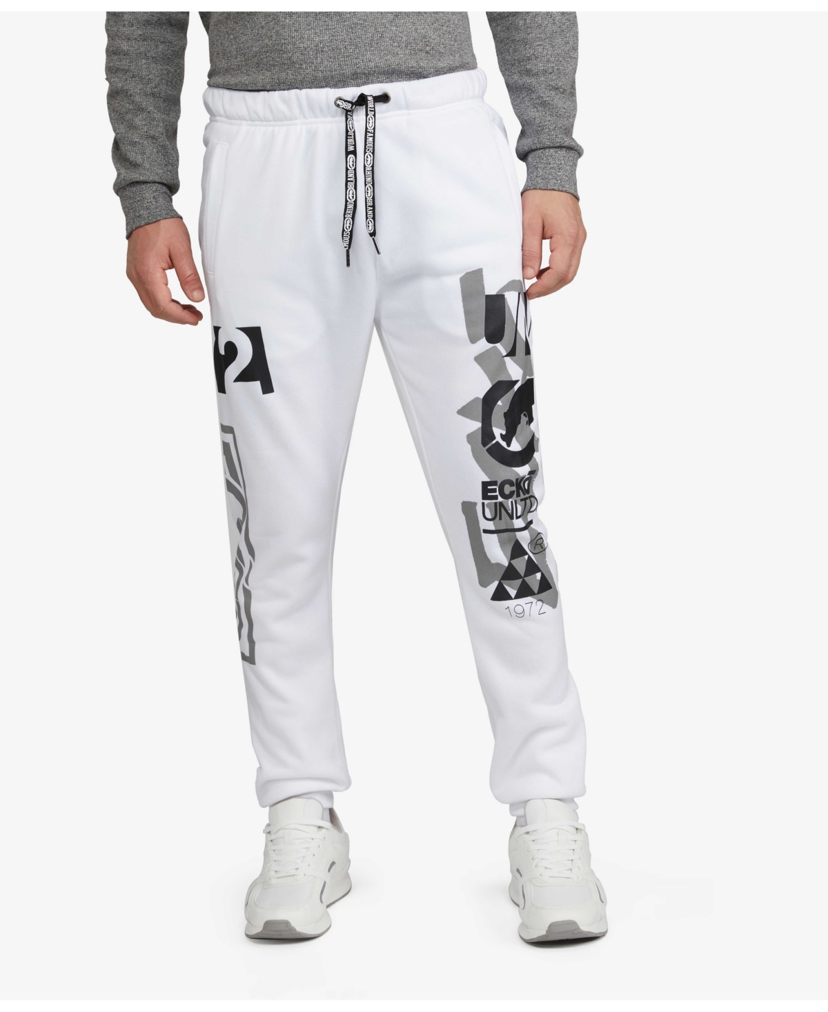 Men's Big and Tall Frontlines Joggers - White