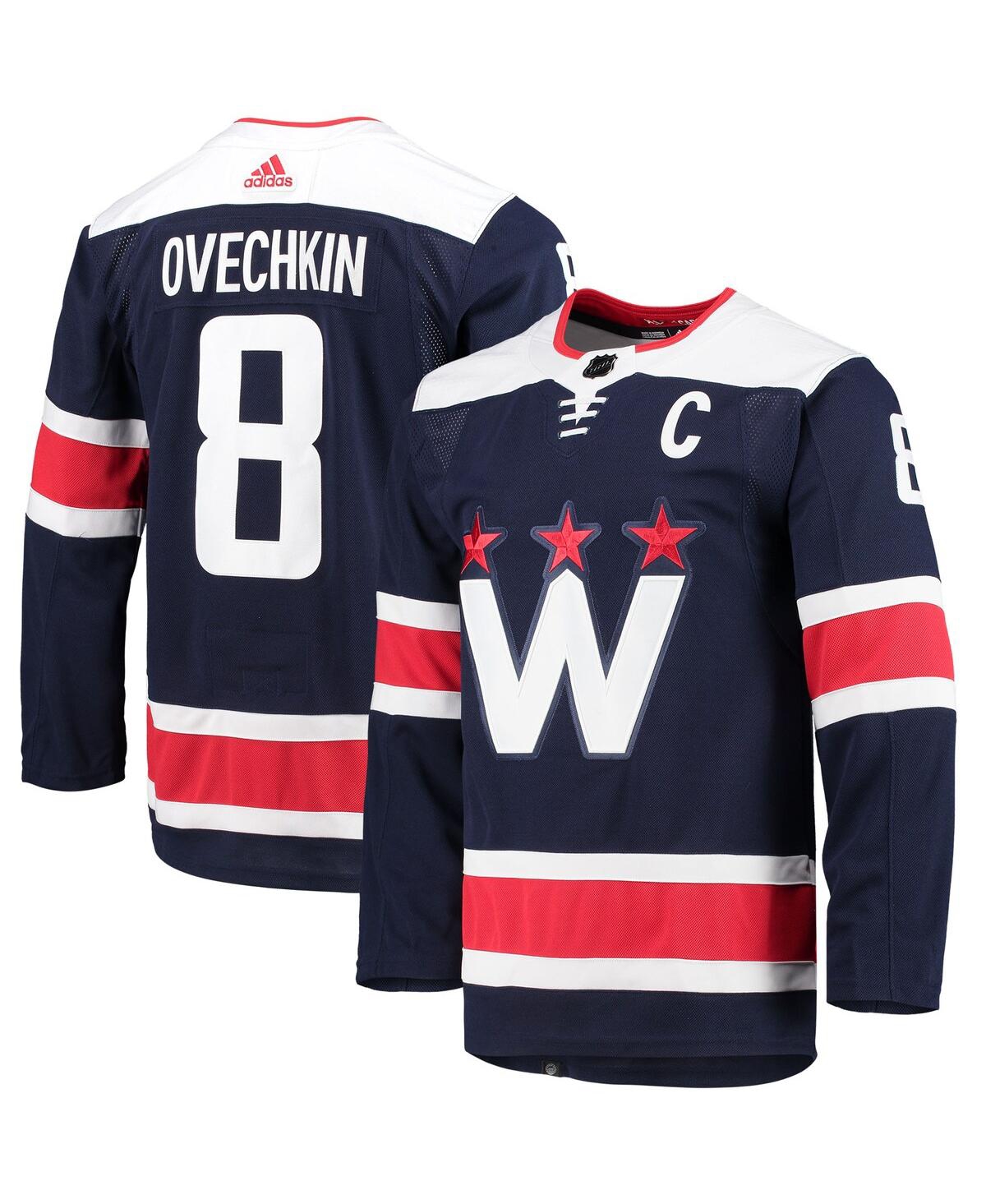 Men's adidas Alexander OvechkWashington Capitals Alternate Captain Patch Authentic Pro Player Jersey - Navy