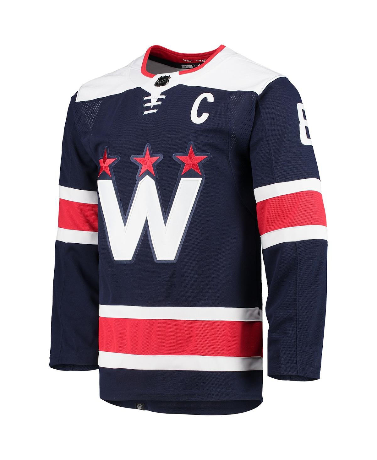 Men's adidas Alexander OvechkWashington Capitals Alternate Captain Patch Authentic Pro Player Jersey - Navy