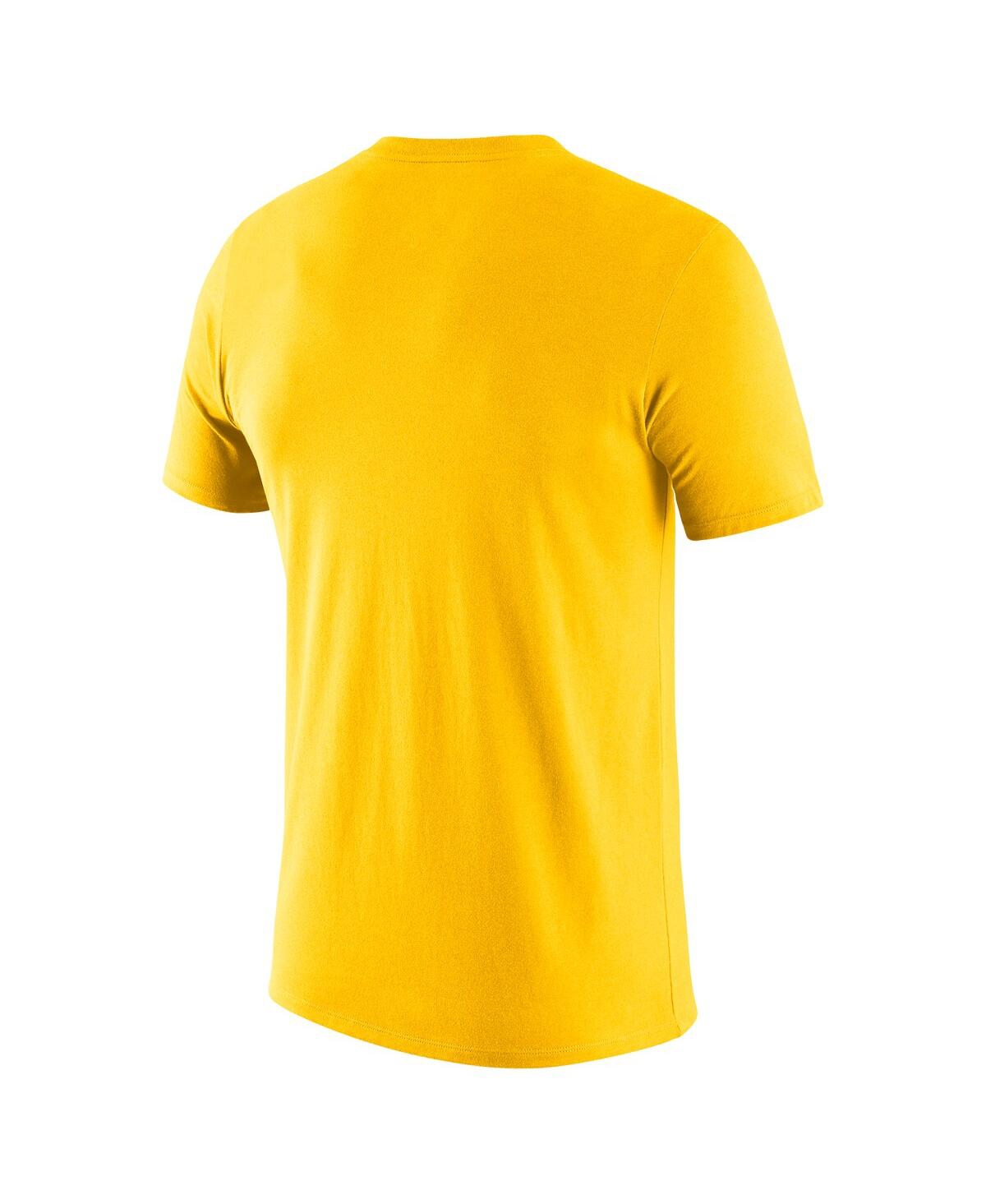 Men's NikeLos Angeles Lakers 2021/22 City Edition Essential Wordmark Collage T-shirt - Gold