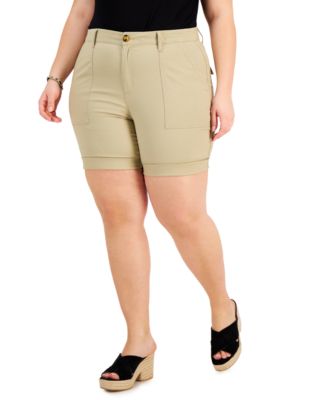 Style \u0026 Co Plus Size Roll Cuff Bermuda 