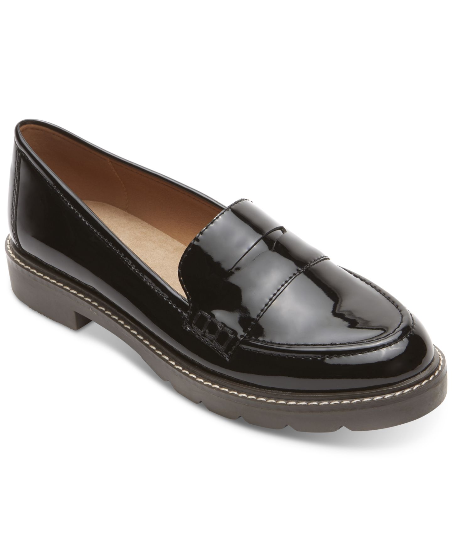 Женские туфли Rockport Kacey Penny Loafer Flat, цвет: Чёрный — фото 1