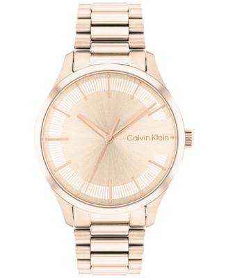 Calvin Klein - Women's Iconic Carnation Gold-Tone Bracelet Watch 35mm