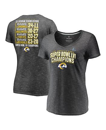 Women's Fanatics Branded Heathered Gray Los Angeles Rams Super