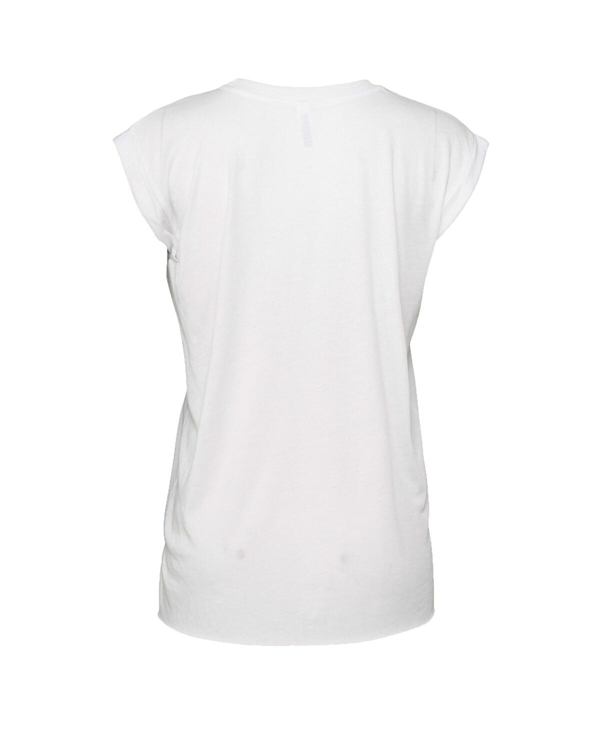 Women's Wear by Erin AndrewsLos Angeles Rams Super Bowl Lvi Champions Burst Muscle Sleeveless T-shirt - White