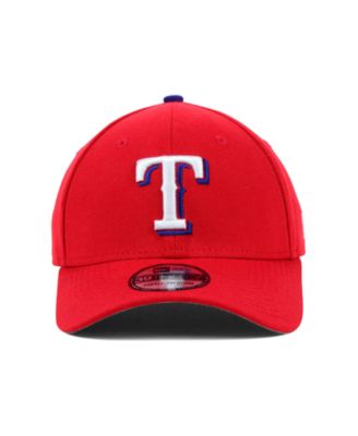 New Era Texas Rangers 39THIRTY Stretch Fit Cap - Red & Blue, Team Classic, Medium-Large Size - View #5
