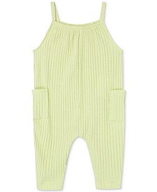 Baby Girls or Boys Safari Green Jumpsuit