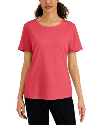 Macys karen scott short cheap sleeve tops