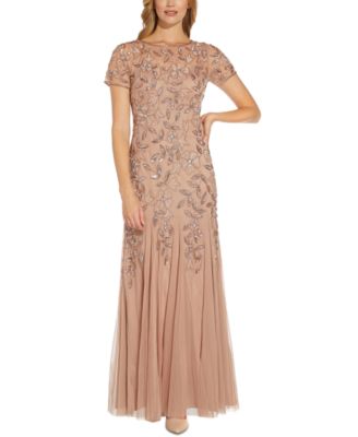 Photo 1 of Adrianna Papell Women's Floral-Design Embellished Gown