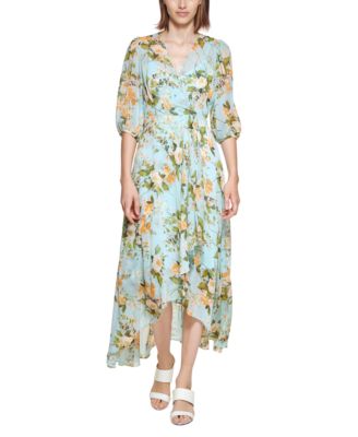 Calvin Klein Petite Elbow Sleeve Maxi 