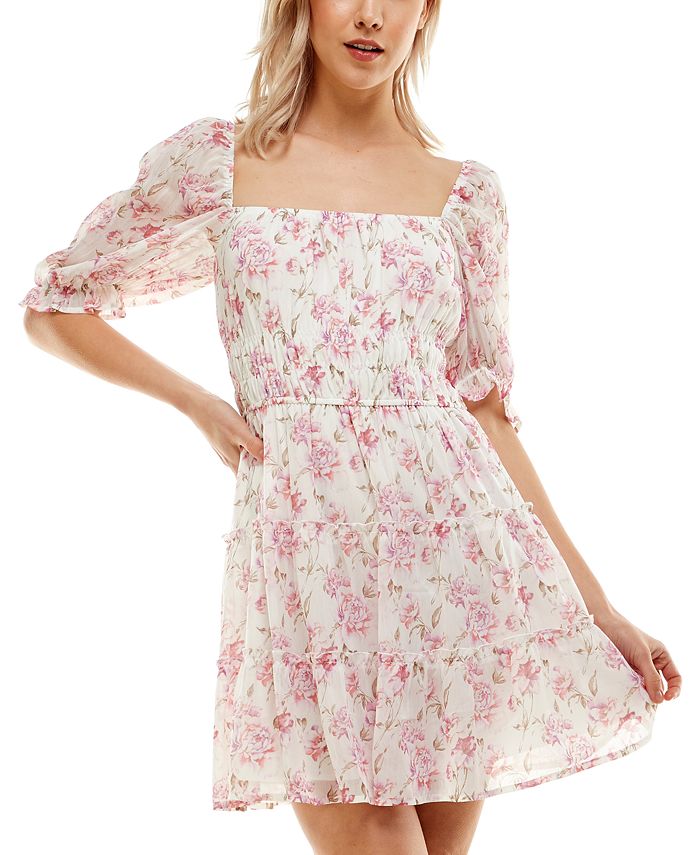 Macy's floral online dress juniors