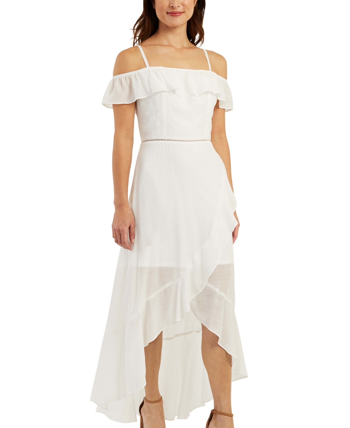BCX JUNIORS' HIGH-LOW MAXI DRESS